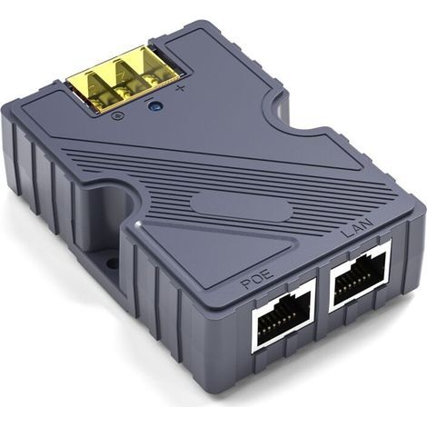 Injecteur PoE 48-57V 3A GigE Passif ABS Protection ESD contre les surtensions 150W, avec LAN, pour Kit Internet Starlink Satellite (1/5)