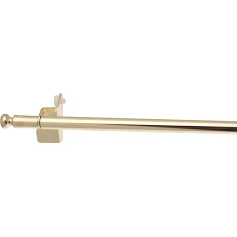 Tringle à rideaux métallique dorée – Installation facile sans perçage – Design moderne pour fenêtres PVC, bois, aluminium – Ateliers 28