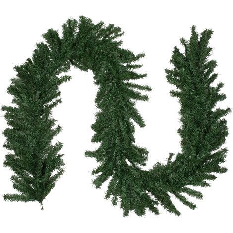 Guirlande De Noël Artificielle - Sapin Du Canada - 274 cm x 35,5 cm - Non Éclairée - 300 Branches (1/5)