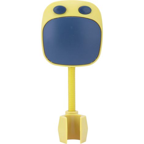 Support de pommeau de douche réglable à 360 degrés, sans perçage, accessoires de douche pour salle de bain d'enfants (bleu et jaune) (1/5)