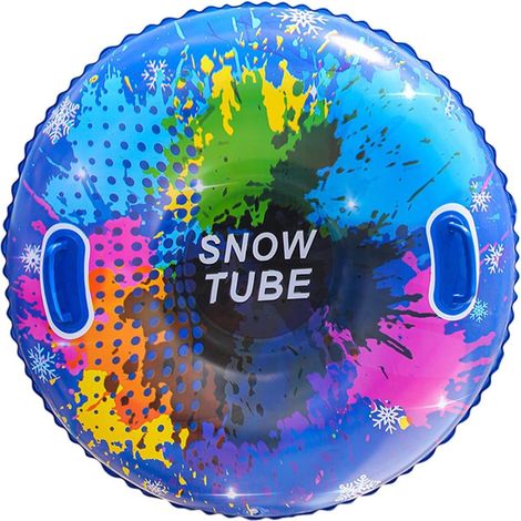 Aufblasbare Schneereifen, PVC-Griffe, verstärkte Materialien, aufblasbare Schlitten für Wintersport, Geburtstagsgeschenke, Familienunterhaltung, Outdoor-Aktivitäten, Schnee, Skifahren, Schlitten (1/5)