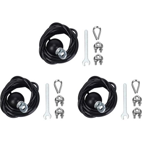3 Pièces de Rechange en Acier Résistantes de Câble Métallique de Câble Réglable de Gymnase de 3 MèTres pour Le Câble de Fitness de Gymnase à Domicile (1/5)