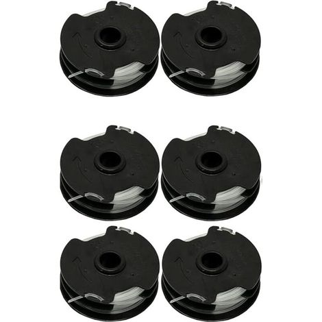 KZQ 50er-Pack Ersatzklingen, kompatibel mit Ryobi-Trimmern, doppelt gezahnte Klingenköpfe RAC155 RAC157 RAC158 (1/4)