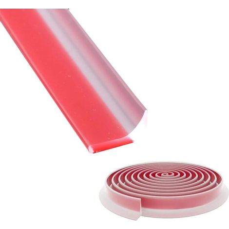 Profilé de raccordement Mural 1 m Transparent - Bande de Protection étanche pour Douche et Salle de Bain - Étanche et découpable - Convient également pour évier de Cuisine, Plan de Travail (1/5)
