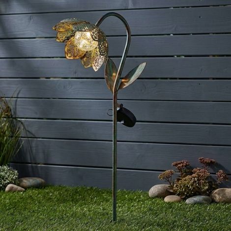 Lunaria Damasque Solar Bloom Stake Light (1/2)
