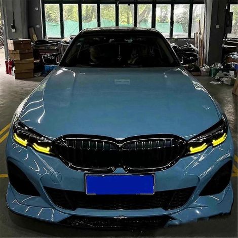 Módulos LED DRL amarillos CSL, juego de placas compatible con faros LED adaptativos BMW Serie 3 G20 PreeLCI 2019-2020