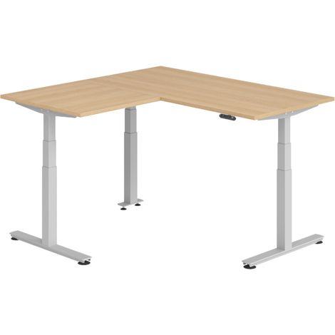 bümö Eckschreibtisch elektrisch höhenverstellbar L-Form Eckform: