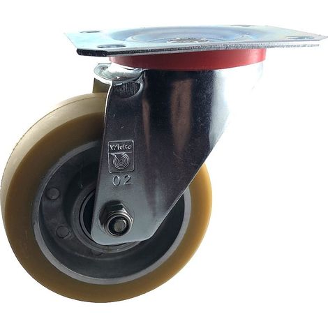 Roulette pivotante diamètre 100 mm polyuréthane FORTHANE® - 200Kg