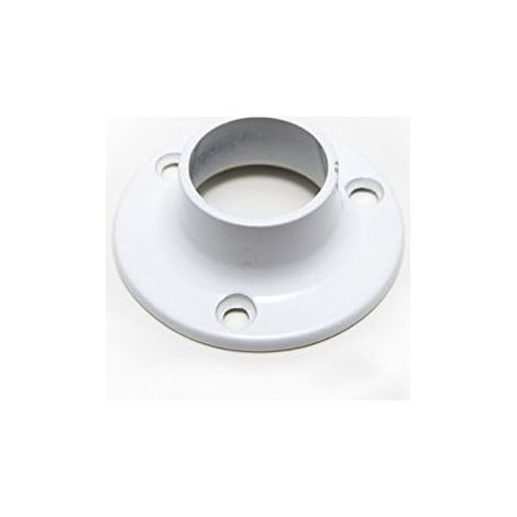 Lot de 24 supports pour barre de penderie Blanc 19 mm de diamètre