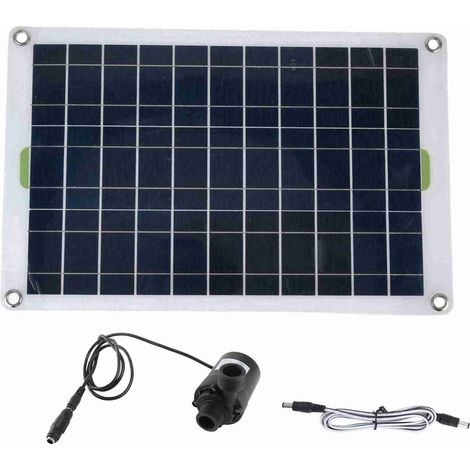 Solar-Wasserpumpen-Set, 800 l/h Panel, 12 V DC, leise, umweltfreundlich, aus robustem Silikonkunststoff, für Teich und Garten. (1/5)