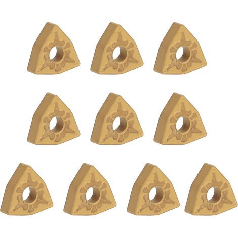 Kit de 10 plaquettes de tournage en carbure pour tour CNC, outil de coupe pour pièces en acier (1/5)