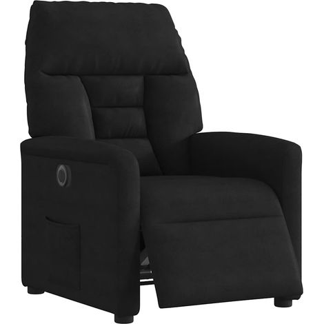 vidaXL Fauteuil inclinable électrique noir tissu microfibre (1/5)