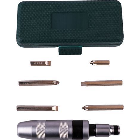 Kit de Tournevis à Impact avec 6 Bits pour des Boulons de Relâchement Faciles, en Acier en Alliage chromé de Vanadium, adapté à L'entretien (1/5)
