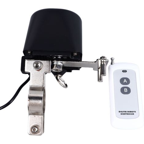 Contrôleur de vanne électrique automatique en acier inoxydable avec télécommande pour vanne à bille de canalisation, prise US, 100 à 240 V, 50/60 Hz (1/5)