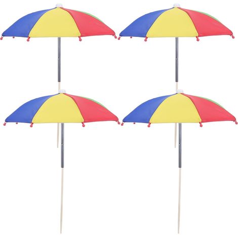 4 Pièces Parasol de Protection Solaire pour Plantes en Pot, Mini Jardin (1/5)
