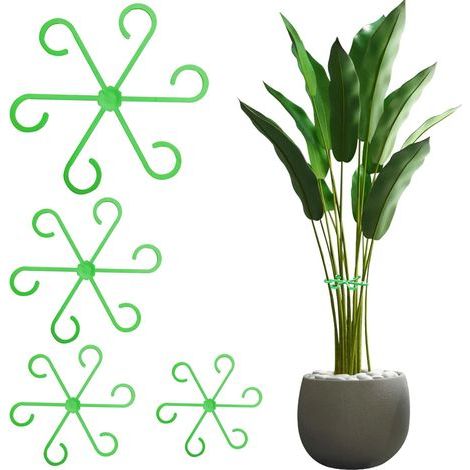 CCYKXA Plant Support Set - 8 Indoor Plant Supports - Monstera Climbing Supports and Plant Supports - Trellises for Indoor Plants, Perennials and Flowers (4, Green) (1/5)