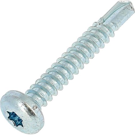 Autoperceuse TCB Torx 4.8X25 Acier Zingué Blanc DIN 7504M (1/2)