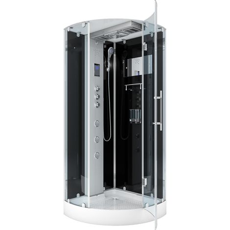 AcquaVapore D37-23R3 Dusche Dampfdusche Duschtempel Duschkabine -Th. 100x100 OHNE 2K Scheiben Versiegelung (1/5)