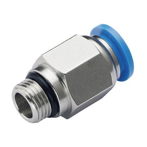 TRU COMPONENTS Raccord droit PC8-G01 Ø de tuyau: 8 mm Taille du filetage: G1/8" 1 pc(s) (1/2)