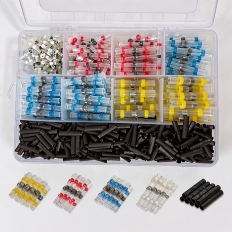 Beyamis Kit joints soudure 800 pièces - Thermorétractable 3:1 auto marine