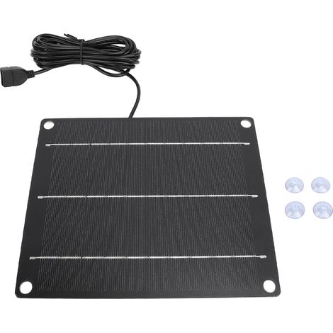 Ortviai Panneau Solaire 6 W USB pour Chargeur Portable – Énergie Solaire Haute Efficacité, Silicium Monocristallin (1/5)
