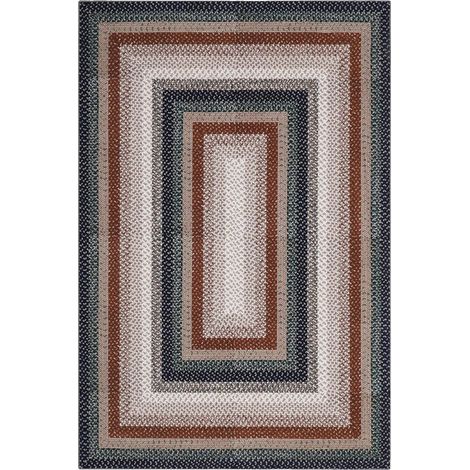 Alfombra para pasillo, base antideslizante, poliéster suave, 120x170cm (1/2)