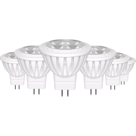Ampoules LED GU4 MR11 non dimmables, lot de 6, 12 V 3 W, remplace les ampoules halogènes 30 W, 6 000 K, 540 lm, AC/DC 11-14 V (1/4)