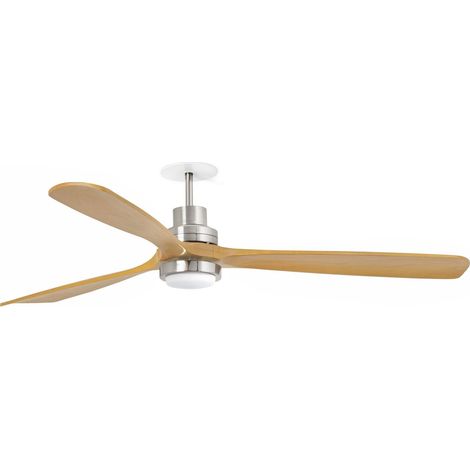 FARO Ventilatore da soffitto a incasso motore DC 6 velocita con funzione inversa per soffitti inclinati colore Nichel Opaco materiale Acciaio FARO-33560DCR