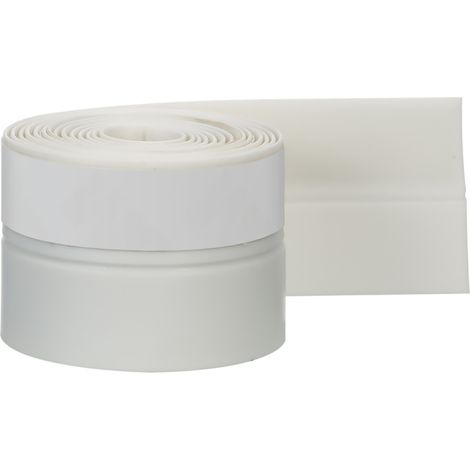 Bande d'étanchéité en caoutchouc silicone auto-adhésive 1m 3.3ft pour porte fenêtre anti-bruit insonorisation calfeutrage 25/45mm transparent blanc 1pc (1/4)