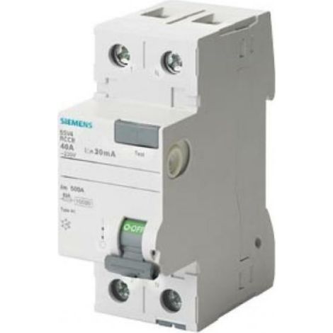 Reiner differenzschalter 2 pole 63a 30ma typ ac 5sv43160 5sv4316-0