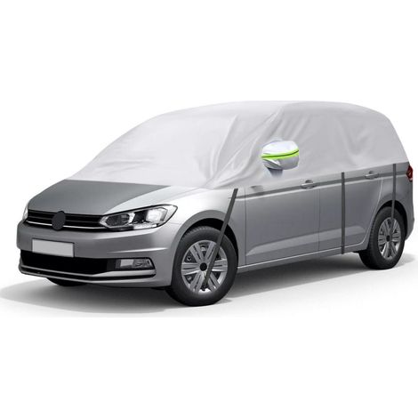 Halbe Autoabdeckung für VW Touran 2015-2024, wasserdicht, UV-beständig, silber