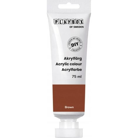 Vernice acrilica fai da te marrone in tubetto da 75 ml (fuori produzione)