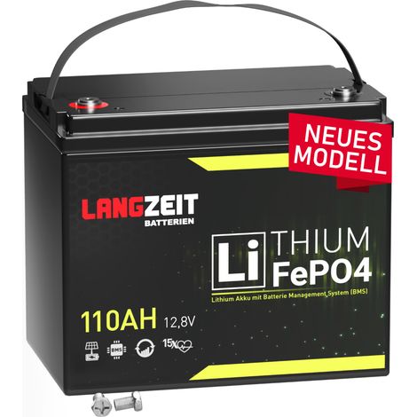 Langzeit Lithium Batterie 110Ah 12V