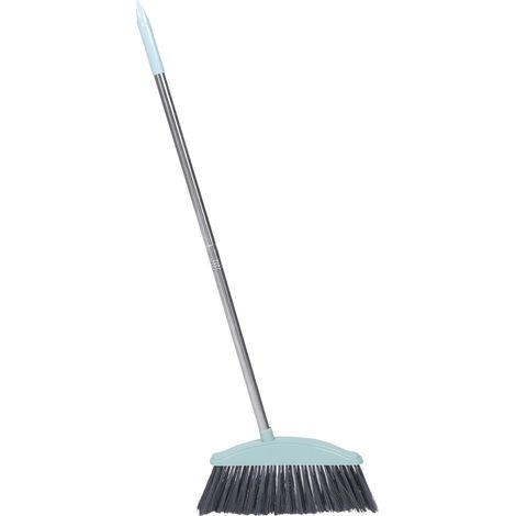 Balai Domestique À Manche En Métal Broom Nettoyage Chambre Balai Léger Pour Sols Et Déchets 87.30 cm 1 Pièce Pour Maison Et Rangement Facile (1/5)