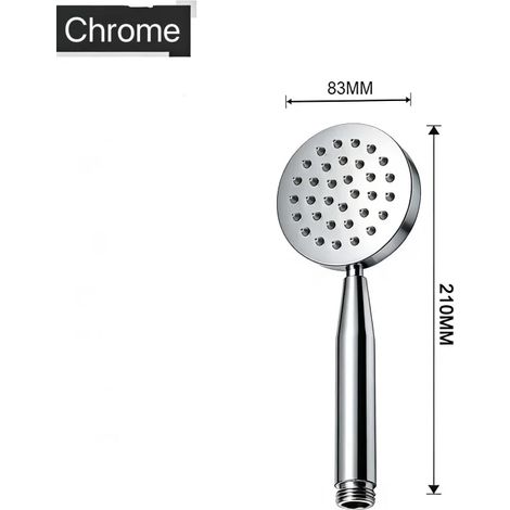 (Chrome A) Tête en nickel brossé, flexible de douche de 150 cm en acier inoxydable, pommeau de douche, accessoires pour robinetterie murale (1/5)