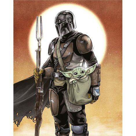 Komar Wandtapete - Star Wars The Mandalorian and Grogu - 250 x 200 cm - Vlies (1/3)