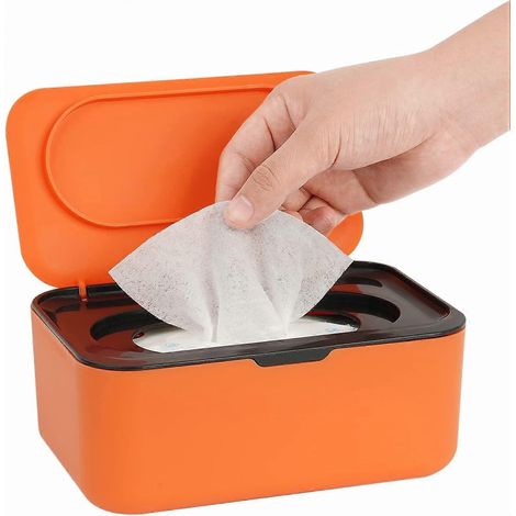 Distributeur de lingettes humides, porte-lingettes rechargeable pour bébé et adulte, garde les lingettes fraîches, utilisation à une main (1/5)