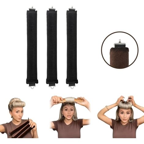 Ensemble de bigoudis sans chaleur, bigoudis de nuit pour cheveux longs, tiges en satin de soie douce pour des boucles sans chaleur, coiffure sans abîmer les cheveux pour femmes et filles (1/3)