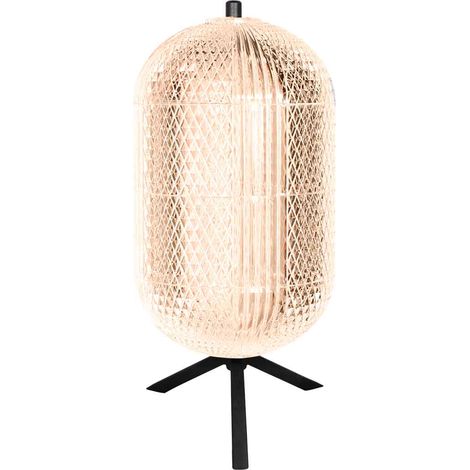 Lampe de table - argent noir - Geripu - plastique métal - Ø 15cm (1/5)