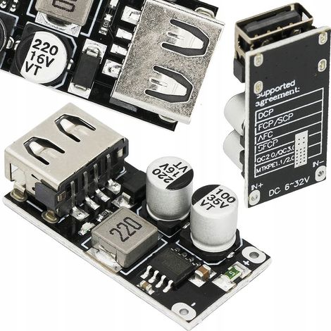 Rosfix Step-Down Wandler 1 Kanal USB 2.0/3.0 – Ausgang 5V  Schutz vor Überlast Überhitzung Kurzschluss  Auto Boot Camper