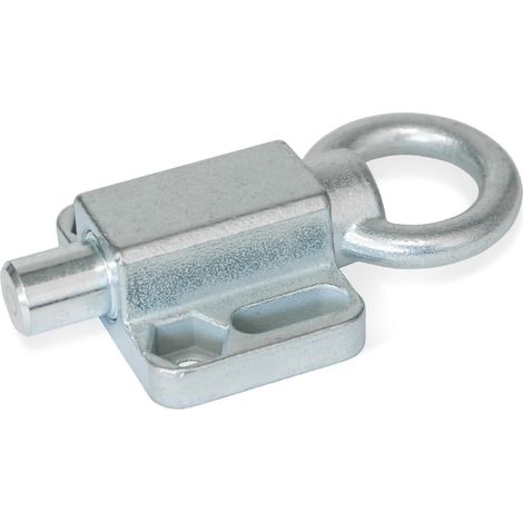 Boulon de verrouillage avec anneau de traction, à visser, sans verrouillage, galvanisé - Boulons de 12 mm de diamètre (1/4)