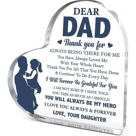 Plaque cœur décorative acrylique, objet bureau, cadeau souvenir（10 cm) (1/4)