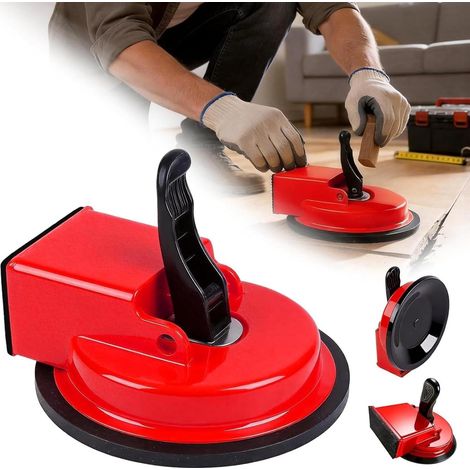 Outil de Fixation D'espacement de Sol pour Stratifié, Outils de Sol Stratifiés Robustes, Outil de Fixation D'espacement de Sols en Stratifié Métallique avec Ventouses pour Salle Bain, Cuisine, Salon