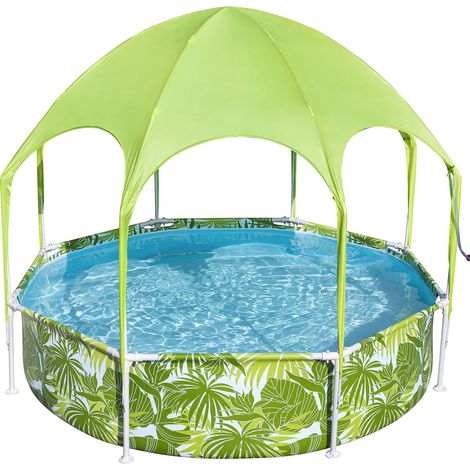 Bestway Splash-in-Shade Pool 244 x 51 cm Kinderpool mit Sonnendach