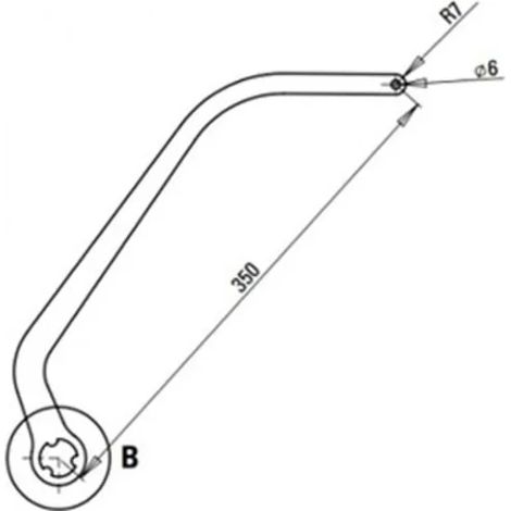 faac paire de bras n1d marron nd6 1057313 (1/3)