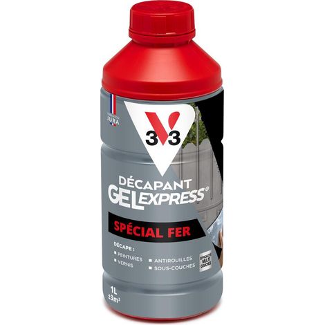 Décapant gel express® Spécial fer V33 1L