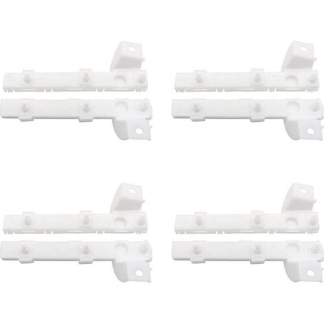 Staffe per paraurti anteriore (8 per lato) per modelli Mitsubishi Lancer (esclusa la versione EVO) dal 2008 al 2017. Modelli 6400F549 e 6400F550.
