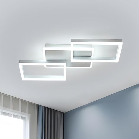 COMELY® Plafoniera a LED, 42W 5400 LM Lampada da soffitto a LED in acrilico bianco, Plafoniera a LED quadrata per cucina, camera da letto, sala da pranzo, bianco freddo 6500K [Classe energetica E] (1/5)