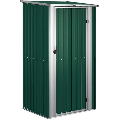 Maison Exclusive - Caseta de jardín verde 118,5x97x209,5 cm acero