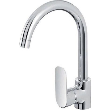 Exagonshop Miscelatore lavello cucina canna alta ad ombrello